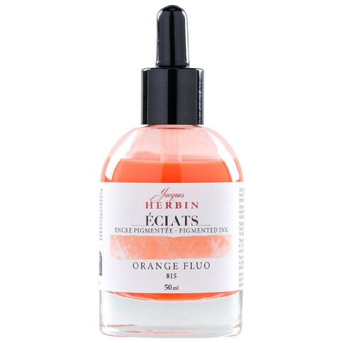 Jacques Herbin Eclats Pigmented Ink Fluoro Orange 50ml