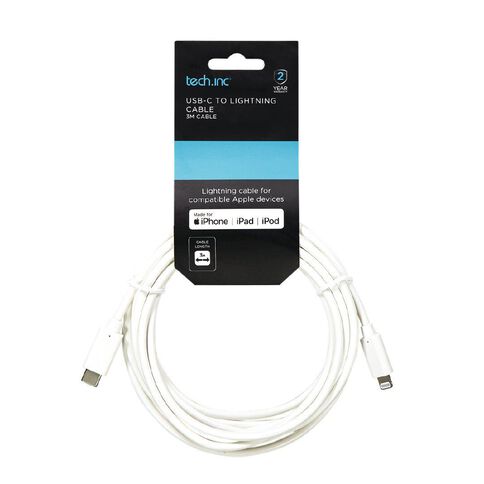 Tech.Inc USB-C to Lightning Cable - 3m