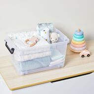 Living & Co Rolling Organiser 13L Clear
