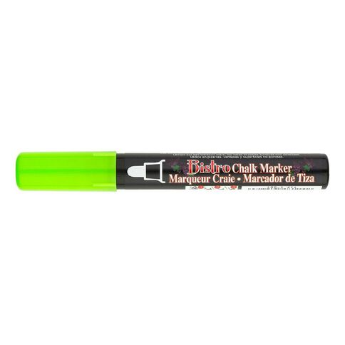 MARVY #480 Bistro Bullet Tip Chalk Marker Fluoro Green