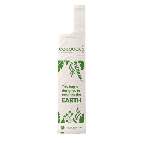 Ecopack Compostable Bin Liners 60L 5 pack