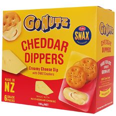 GoNutz Cheddar Dippers 6 Pack