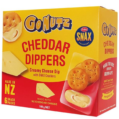 GoNutz Cheddar Dippers 6 Pack