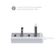 mbeat Stick 4 Port USB 3.0 Hub Silver