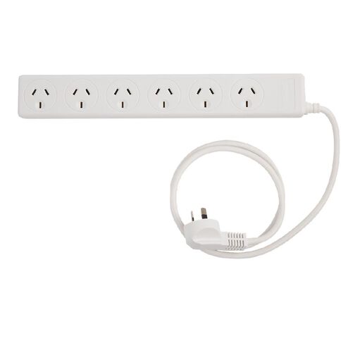 Jackson 6 Way Powerboard with Surge White