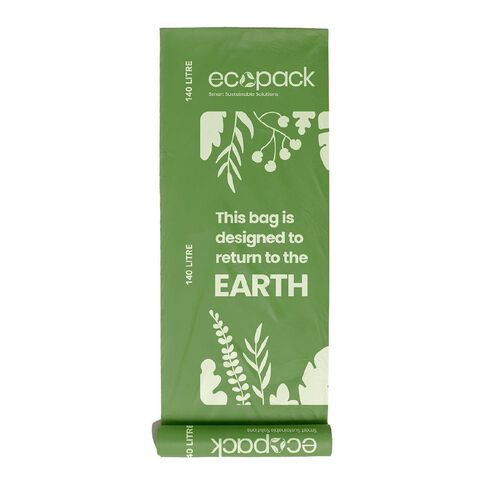 Ecopack Compostable Wheelie Bin Liners 140L 5 pack