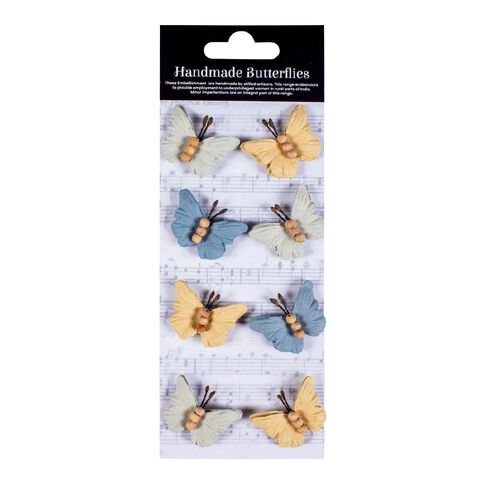 Handmade Flowers Pretty Wings - Morning Glory 8pc Little Birdie