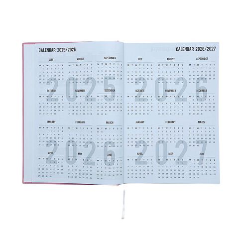 WS Mid Year Diary Day to Page 2025-26 Pink
