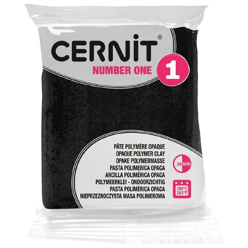 Cernit Polymer Clay No1 56g Black Black