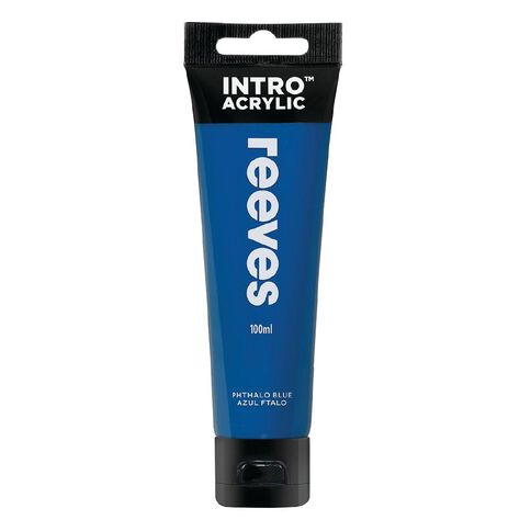 Reeves Intro Acrylic Paint Phthalo Blue 100ml