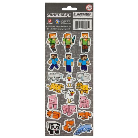 Minecraft Stickers Holographic 3 Pack