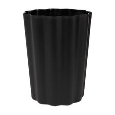 Living & Co Scollop Waste Paper Bin Black