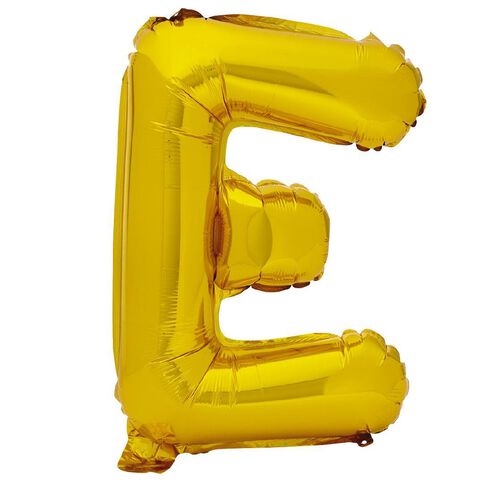 Artwrap Foil Balloon E - 35cm Gold 35cm