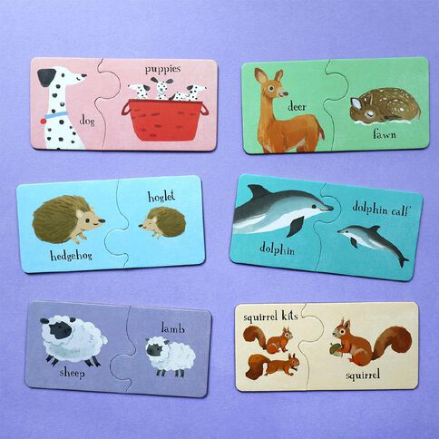 Baby Animals Match and Learn Box 60 Piece