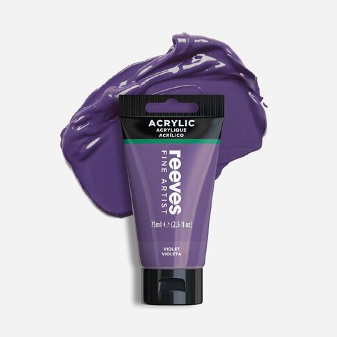 Reeves Fine Acrylic Paint Violet 75ml