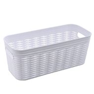 Living & Co Narrow Wave Storage Bin White 5L