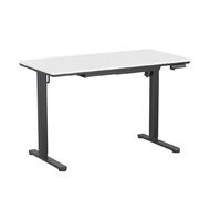 Workspace Height Adjustable Desk 1200W with Drawer White
