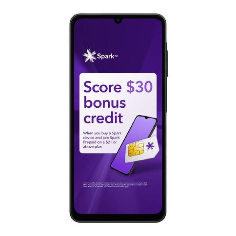 Samsung Galaxy A06 5G with Spark and Skinny Sim Black