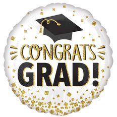 Amscan 45cm Standard HX Congrats Grad Glitter