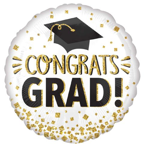Amscan 45cm Standard HX Congrats Grad Glitter