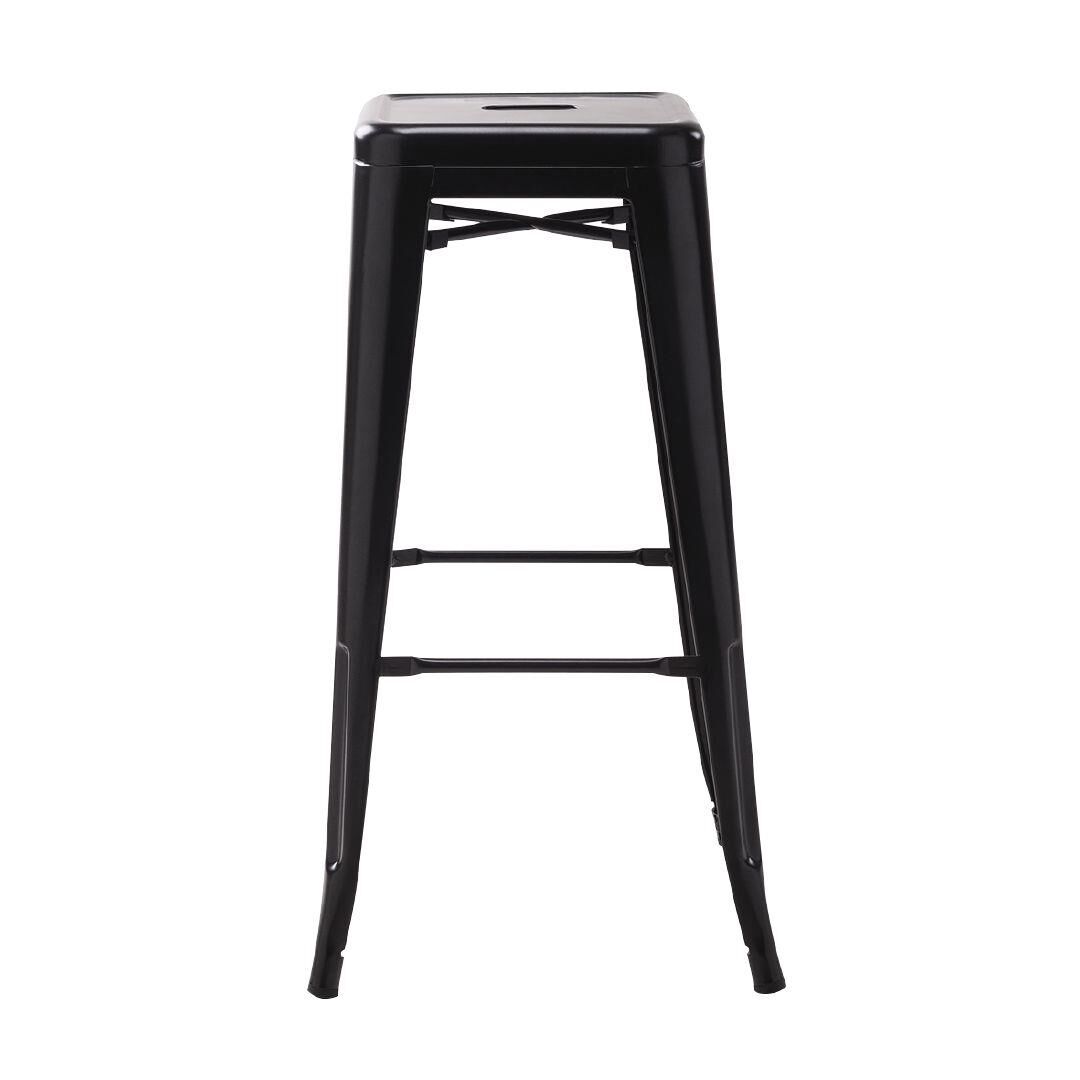 Metal stool with wheels outlet