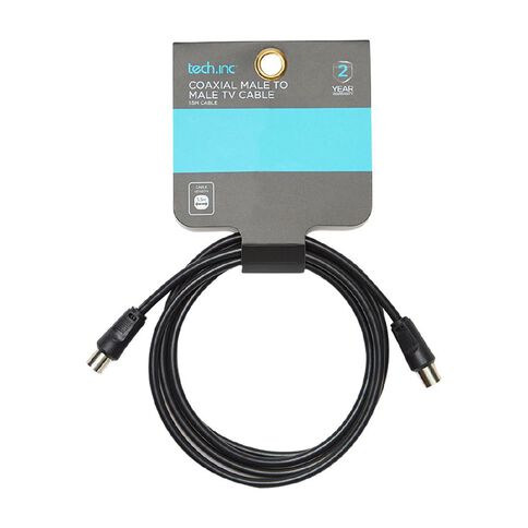 Tech.Inc Coaxial Cable Male to Male Plug 1.5m