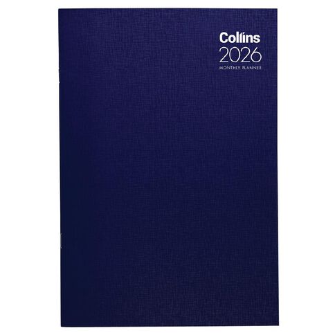 Collins 2026 Monthly Planner Even Year Assorted A4