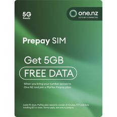 One NZ Prepay Triple Sim with Bonus 5GB