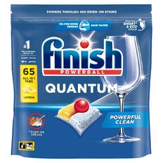 Finish Quantum Dishwasher Tablets Lemon 65 Pack