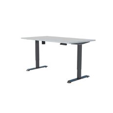 Accent Quick Ship Electric Desk Black/Silver 1800 x 800