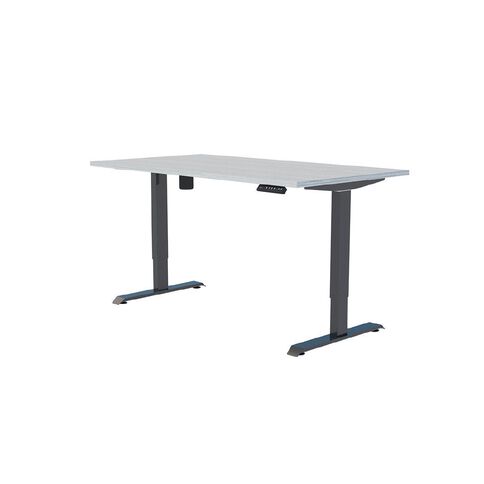 Accent Quick Ship Electric Desk Black/Silver 1800 x 800