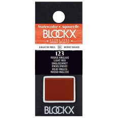 BLOCKX Watercolour Half Pan S1 123 Red Light Red Light