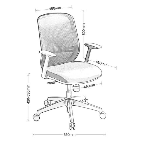 Eden Sprint Synchro Highback Mesh Chair Black With Arms