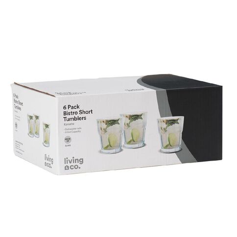 Living & Co Bistro Short Glass Tumbler 6 Pack