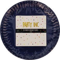 Party Inc Paper Dinner Plates 23cm Royal 20 Pack