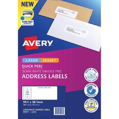 Avery Quick Peel Address Labels with Sure Feed 99.1 x 38.1mm 140 Labels