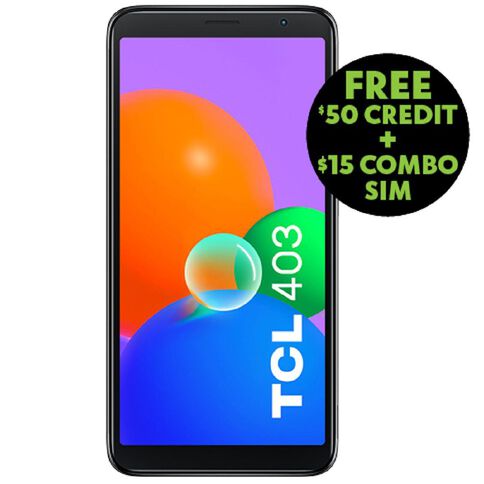 Warehouse Mobile TCL 403 Bundle Prime Black