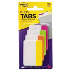 Post-It Filing Tabs 686-Ploy 50.8mm x 38.1mm Brights Assorted