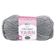 Birch Classique Yarn 100% Premium Acrylic 100g Ball 8 Ply Grey Mid