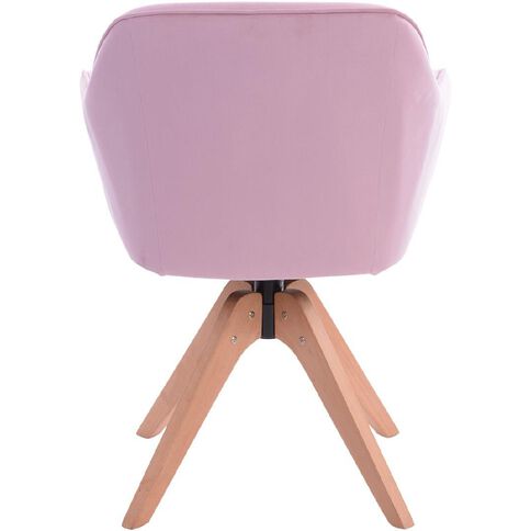Workspace Fabric Swivel Chair Pink Pink