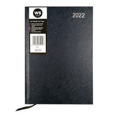 WS Diary 2022 Week To View Blue A5