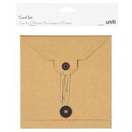 Uniti Cards & Envelopes Pocket Kraft 3 Pack