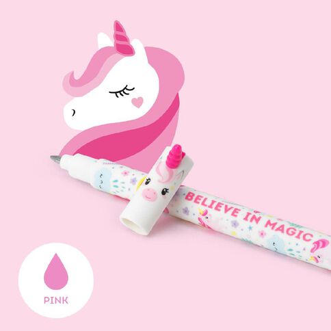 Legami Erasable Pen Unicorn  Pink Ink