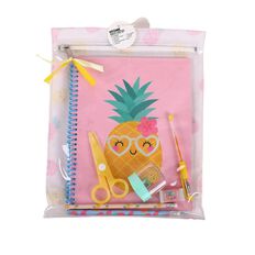 Kookie Pineapple Pencil Case Set