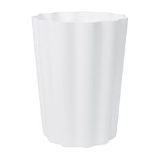 Living & Co Scollop Waste Paper Bin White