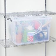Living & Co Rolling Organiser 87L Clear