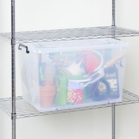 Living & Co Rolling Organiser 87L Clear