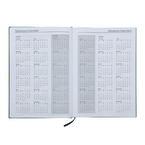 WS Colour Pop  2025 Diary A4 Week To Date Green A4