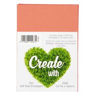 Create With C6 Envelopes Red 25 Pack