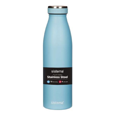 Sistema Stainless Steel Drink Bottle Assorted 500ml